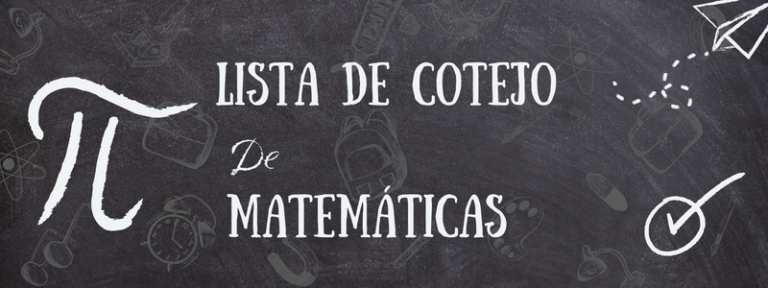 lista de cotejo para evaluar ejercicios de matemáticas