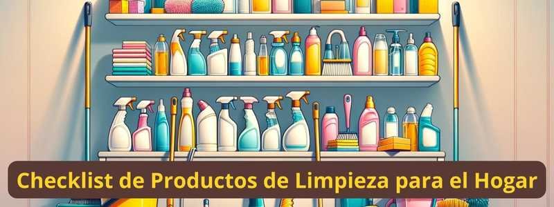 Checklist de Productos de Limpieza para el Hogar