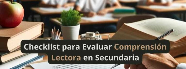 Lista de Cotejo para Evaluar Comprensión Lectora en Secundaria