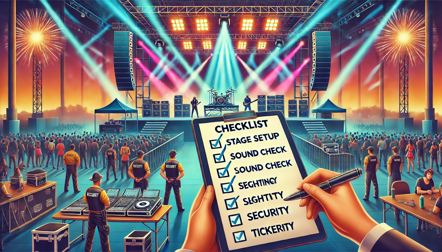 Checklist para conciertos