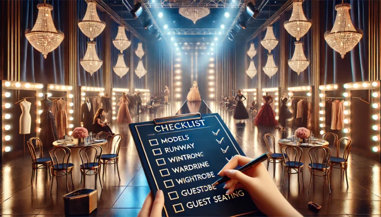 Checklist para desfiles de moda