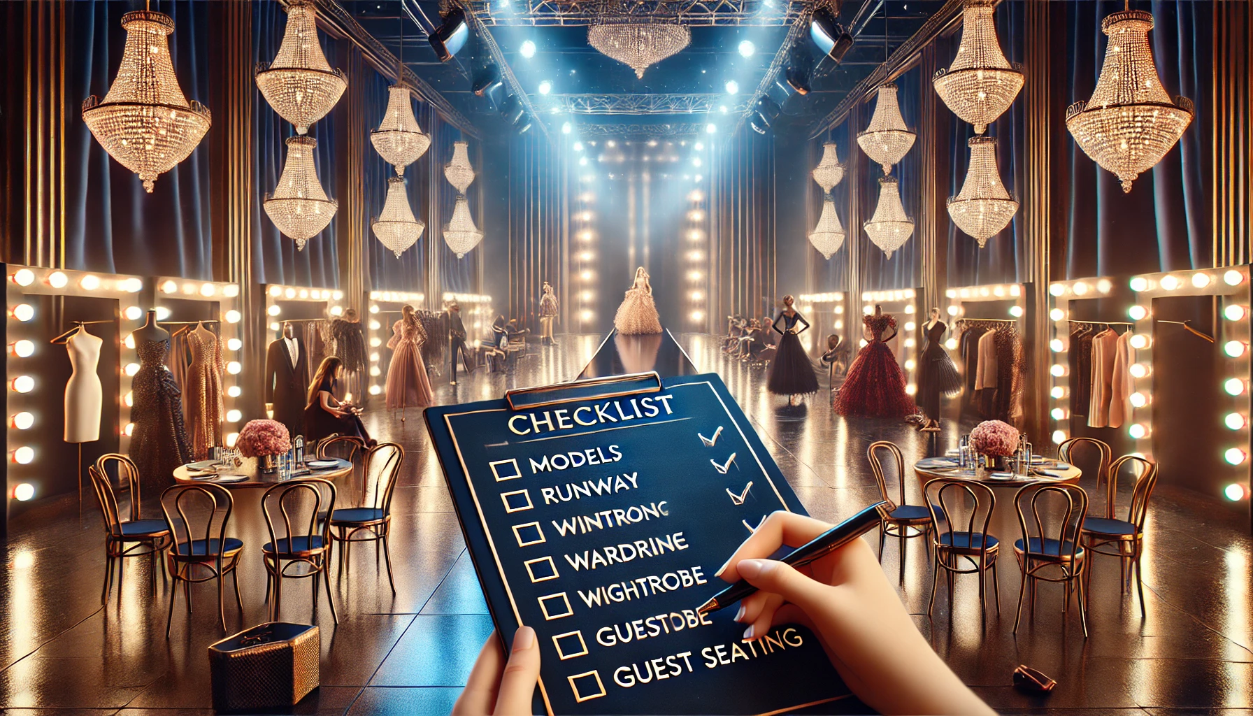Checklist para desfiles de moda